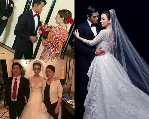 婚紗相都有。