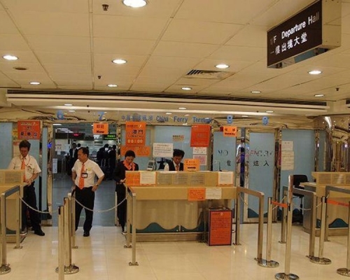 中國客運碼頭管制站出入境大堂明起增設語音輔助e-道。資料圖片