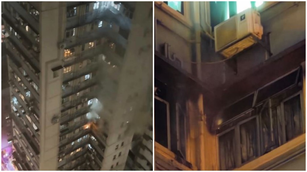 西營盤住宅單位起火，一男住戶昏迷不治。