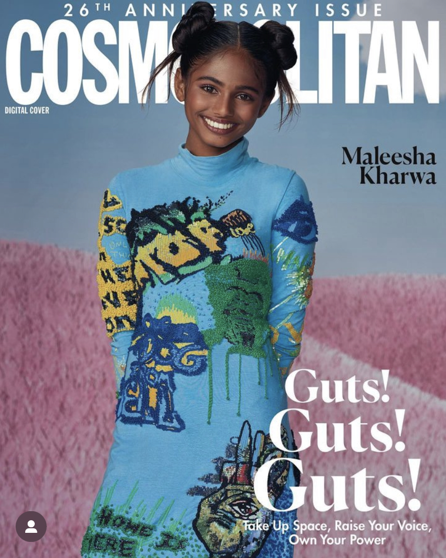 馬萊莎登上印度版《Cosmopolitan》封面。