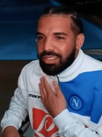 Drake支持阿根廷夺冠。网上图片