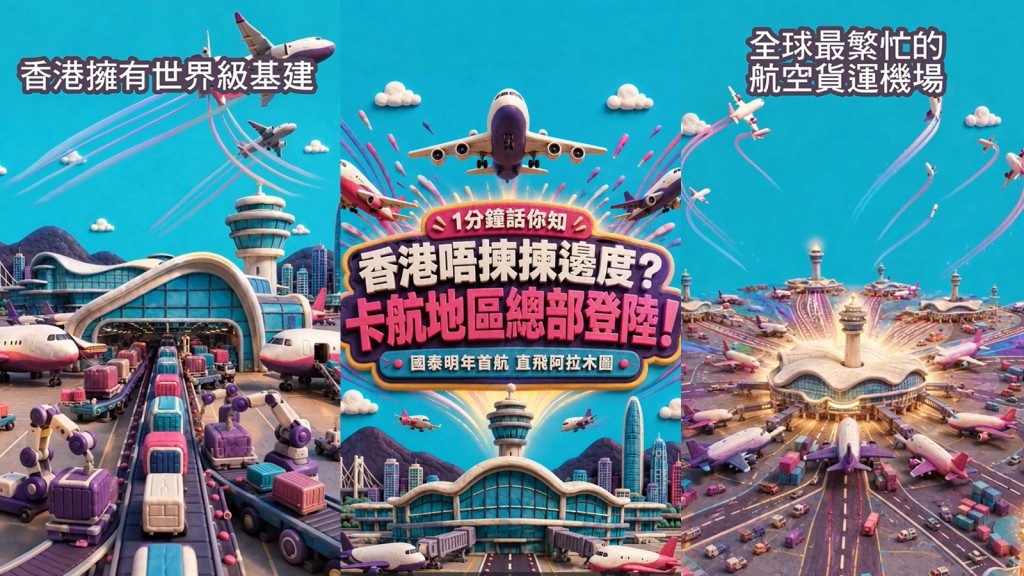 來片．一分鐘話你知｜香港唔揀揀邊度？卡航地區總部登陸 國泰明年首航直飛阿拉木圖