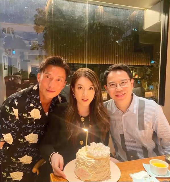陳山聰日前預祝苟姑娘牛一。