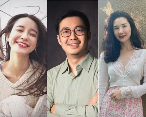 天猫总裁蒋凡（中）卷入绯闻，妻子「花花董花花」（右）大闹网红张大奕（左）。