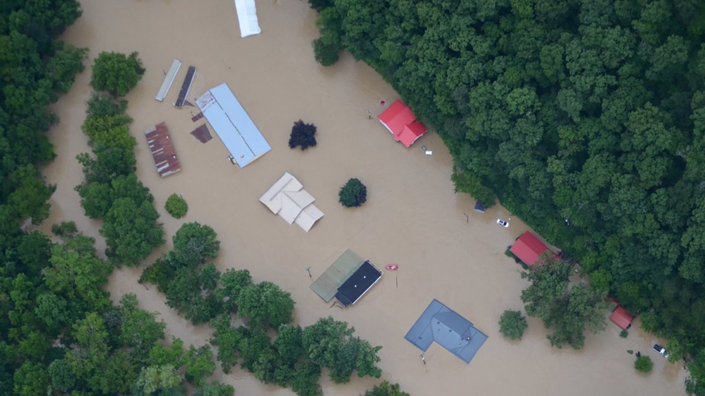 肯塔基州東部連續多日暴雨引發洪水災害。REUTERS
