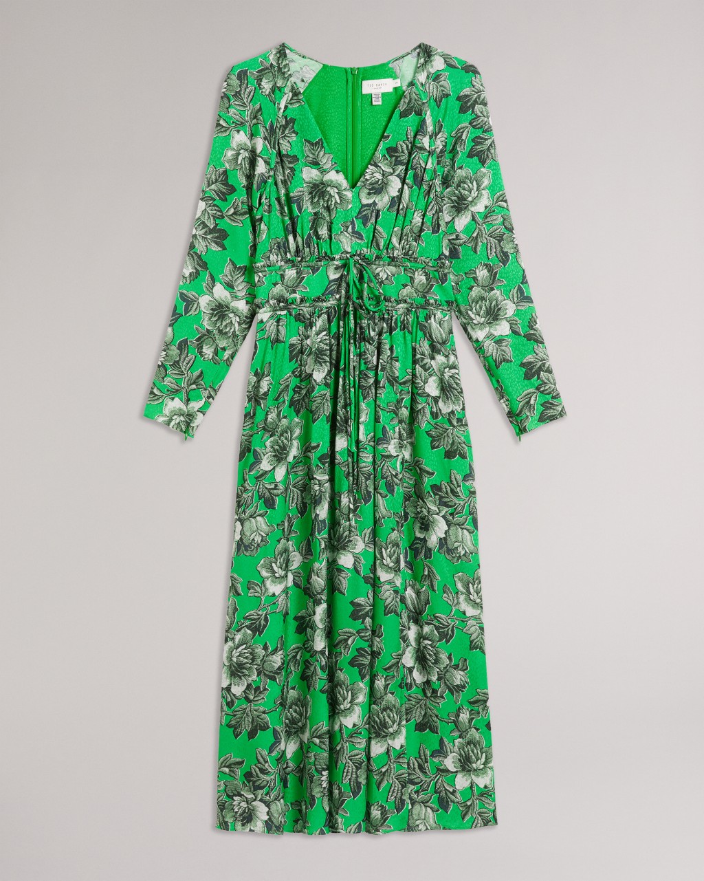 Ted Baker Jorjiaa V-Neck Floral Midi Dress：$400（原价：$3,290）
