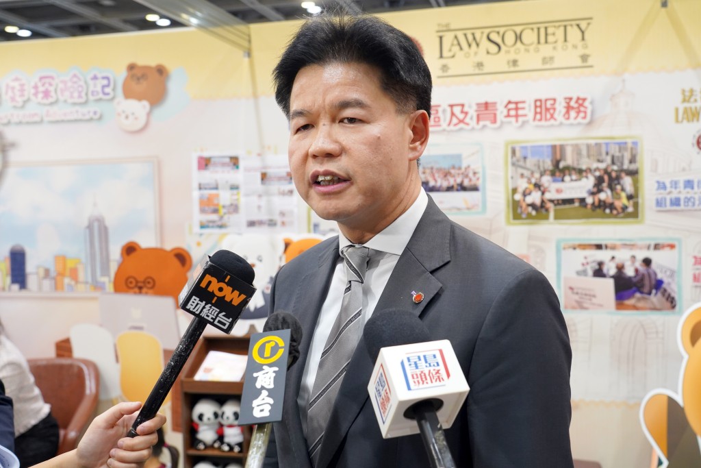律師會會長湯文龍。葉偉豪攝 律師會會長湯文龍。葉偉豪攝