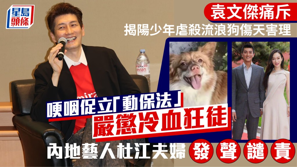 袁文傑痛斥揭陽少年虐殺流浪狗傷天害理：無惻隱之心  哽咽促立「動保法」嚴懲冷血狂徒