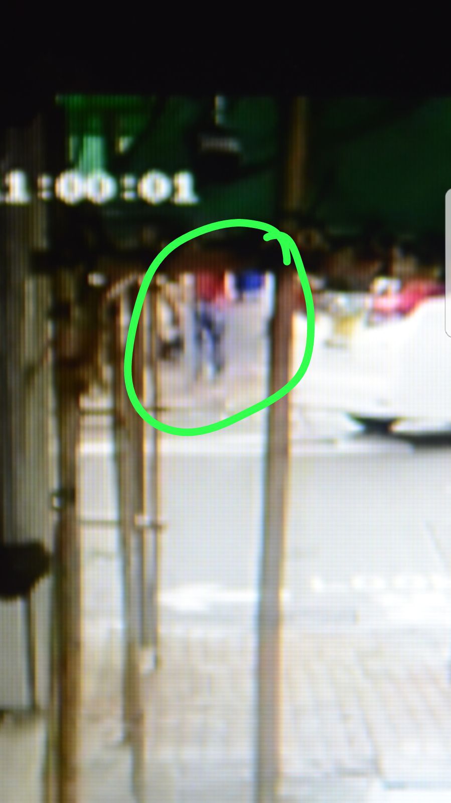 閉路電視疑兇蹤影。讀者提供