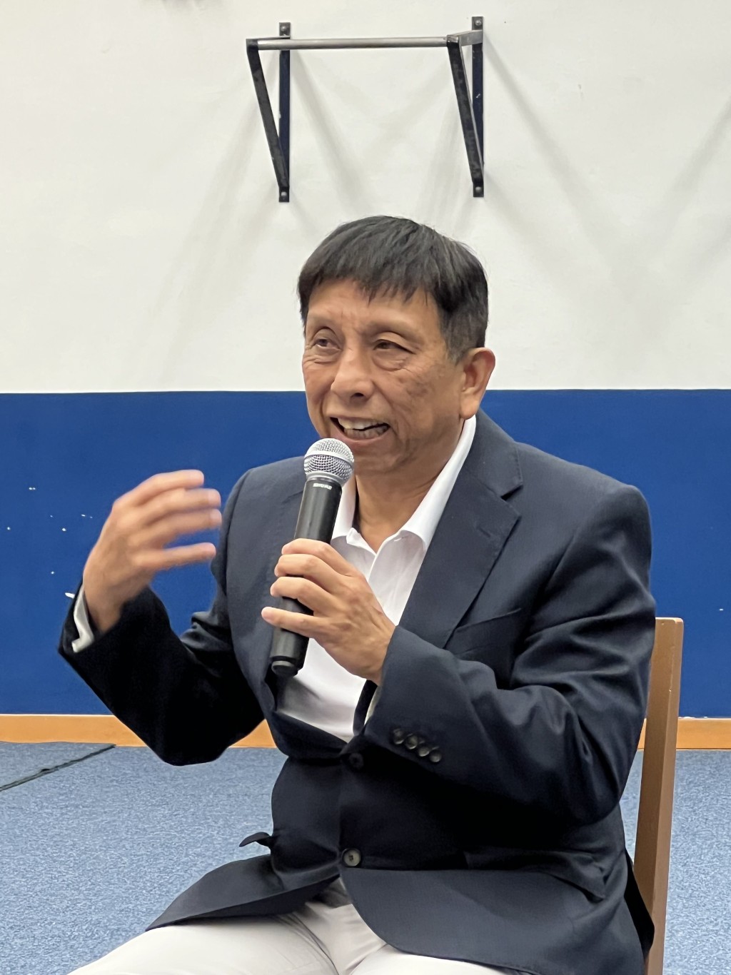 雷雄德表示,貝俊龍勇奪港隊第一金是 新的突破。資料圖片 雷雄德表示,貝俊龍勇奪港隊第一金是 新的突破。資料圖片