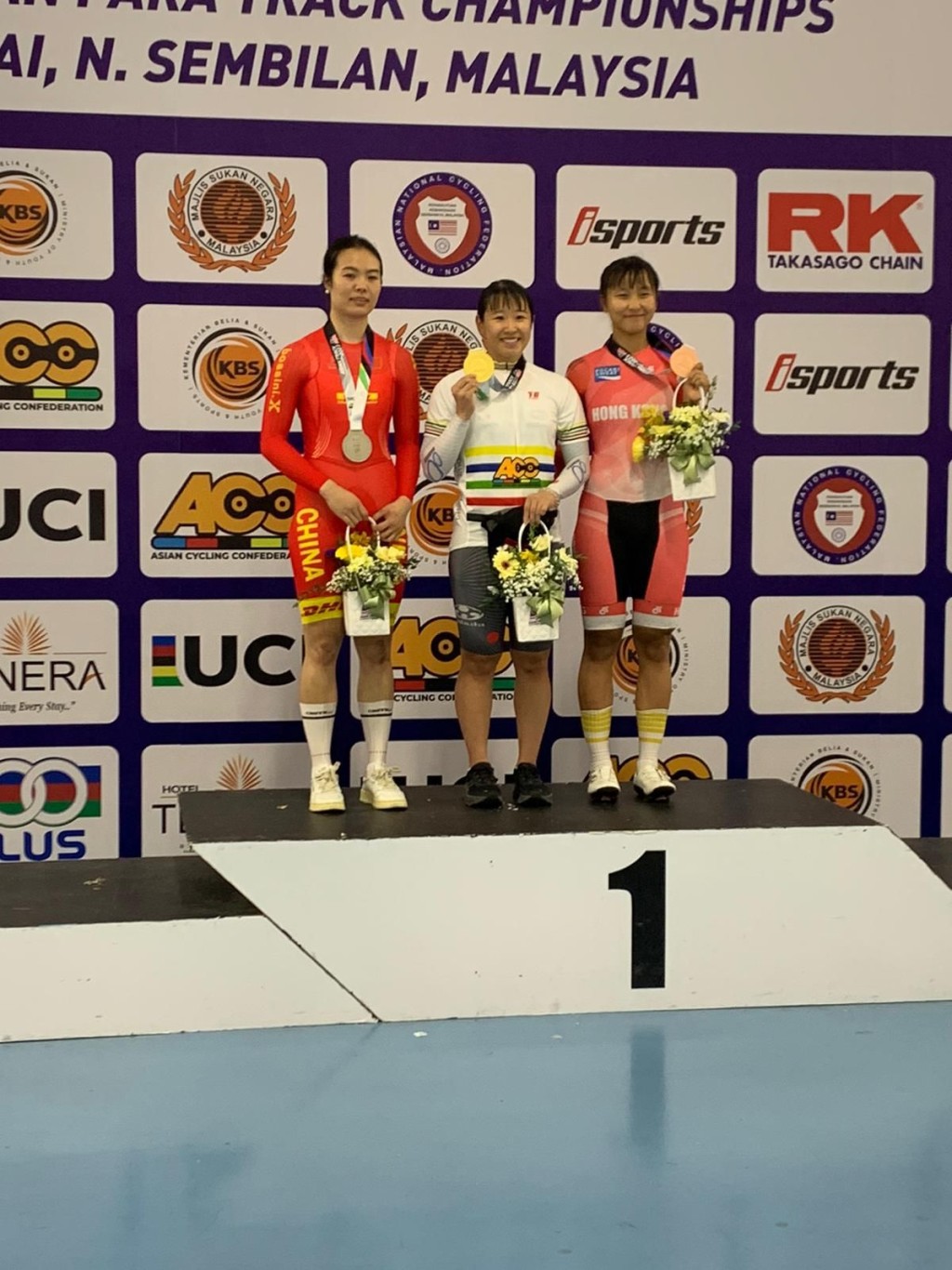 李思颖在亚锦赛夺铜。 香港单车总会图片