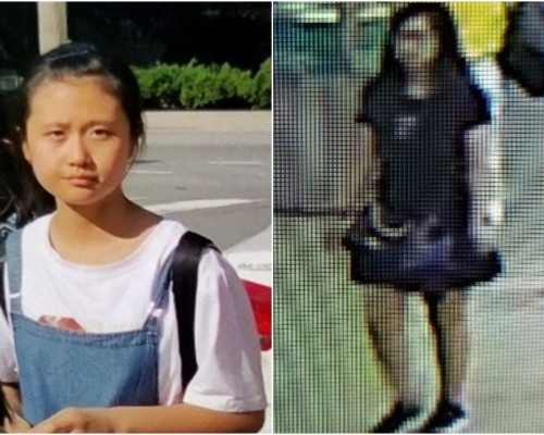 中國一名12歲女童在美國華盛頓列根國際機場，懷疑被擄走。 網圖