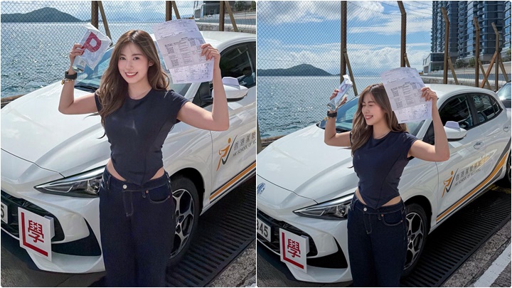 黃婧靈考車「一Take Pass」：最鍾意速戰速決  豪言做道路安全「車神波」