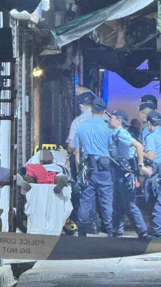 深水埗非洲男子遇查拒合作 兩警制服期間受傷。Facebook 「深水埗街坊會」圖片