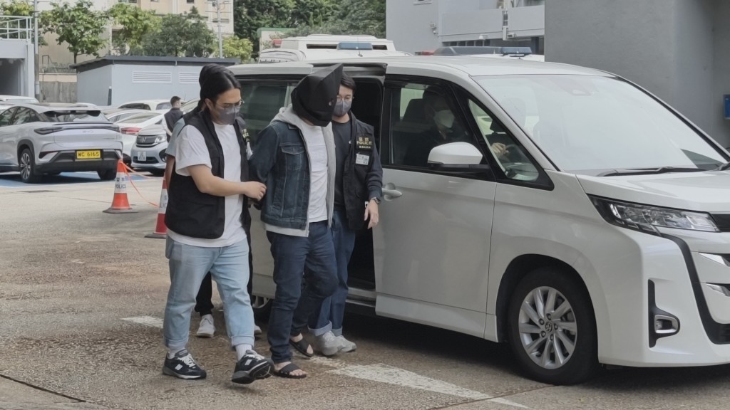 被捕男子沒有黑社會背景。黃文威攝 被捕男子沒有黑社會背景。黃文威攝