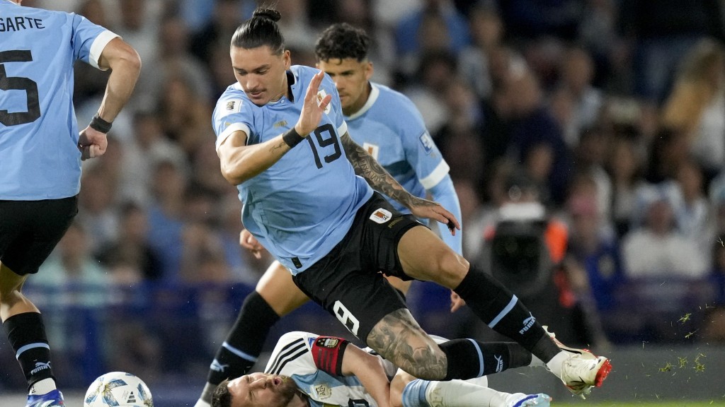 達雲紐尼斯近況大勇，勢率烏拉圭主場大勝一仗。資料圖片