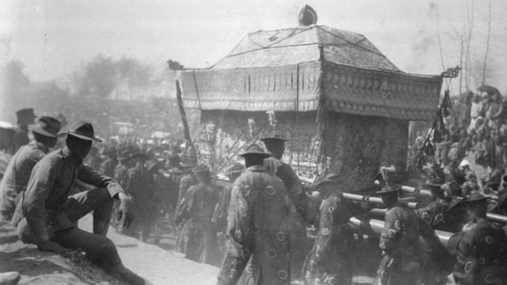 光緒駕崩大清最後皇帝級葬禮,負責枱棺多達7920人。網易 光緒駕崩大清最後皇帝級葬禮,負責枱棺多達7920人。網易