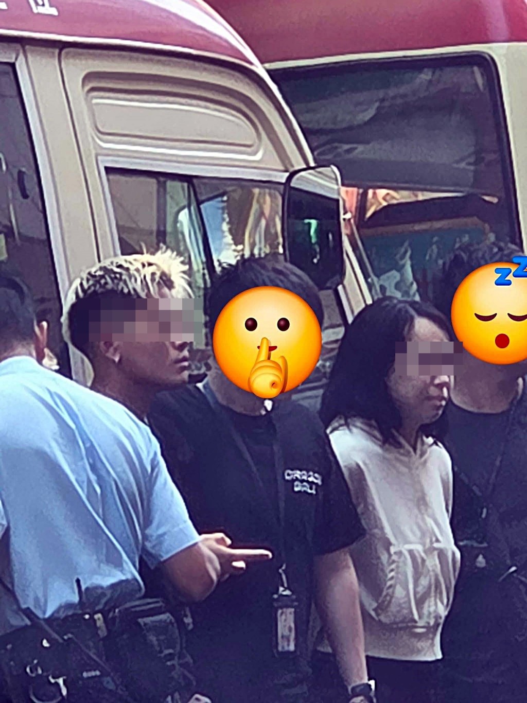 警方昨在花園街拘捕兩男一女。網圖 警方昨在花園街拘捕兩男一女。網圖