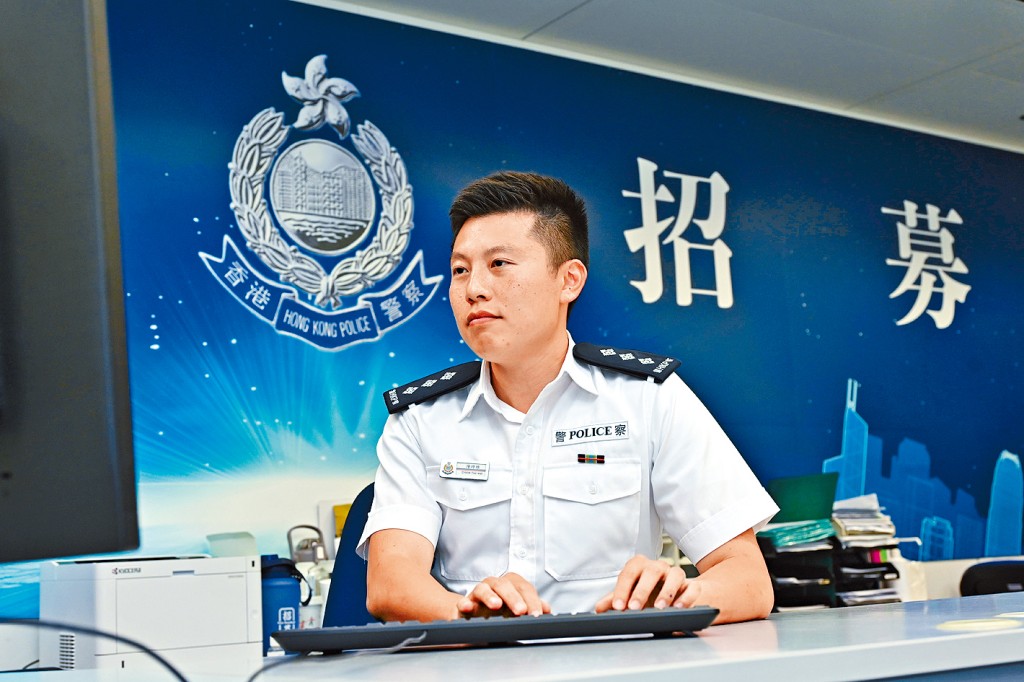 Jeffrey說警務人員可以接觸不同領域，可從中學習很多知識，讓他獲益良多。