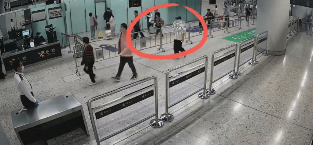 北上男腿綁49支雪茄，走路異常，被西九龍站海關截查。 海關發布