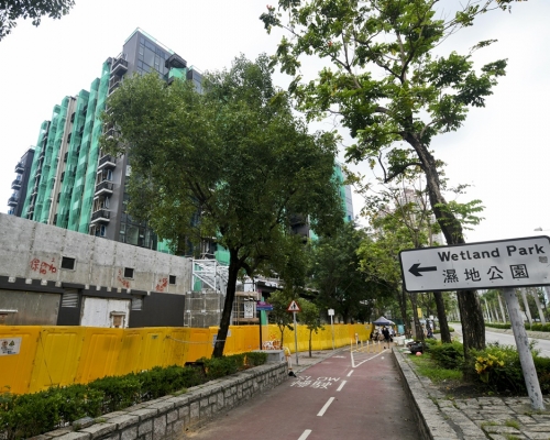 教育局建議的該幅全新土地是天水圍第 112 區毗鄰香港濕地公園。示意圖/資料圖片
