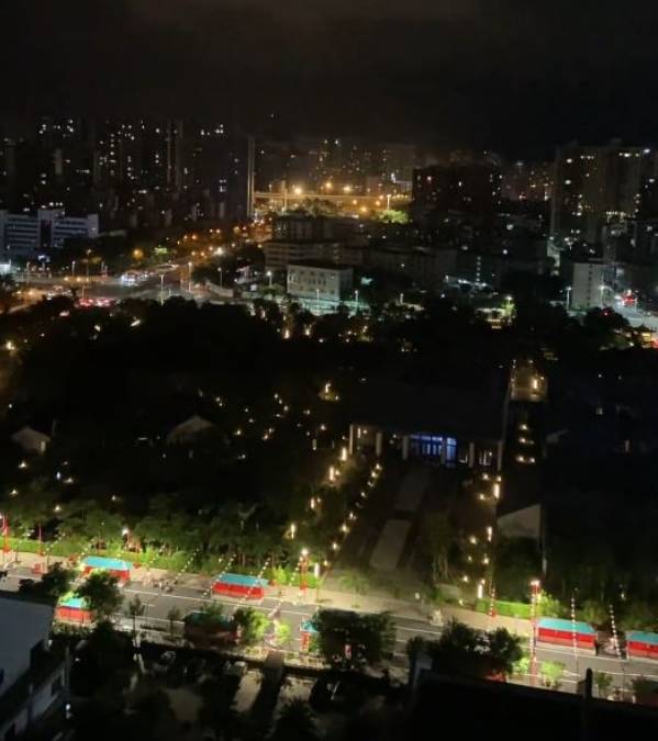 海口26日凌晨許多居民聽到疑似防空警報。抖音 海口26日凌晨許多居民聽到疑似防空警報。抖音