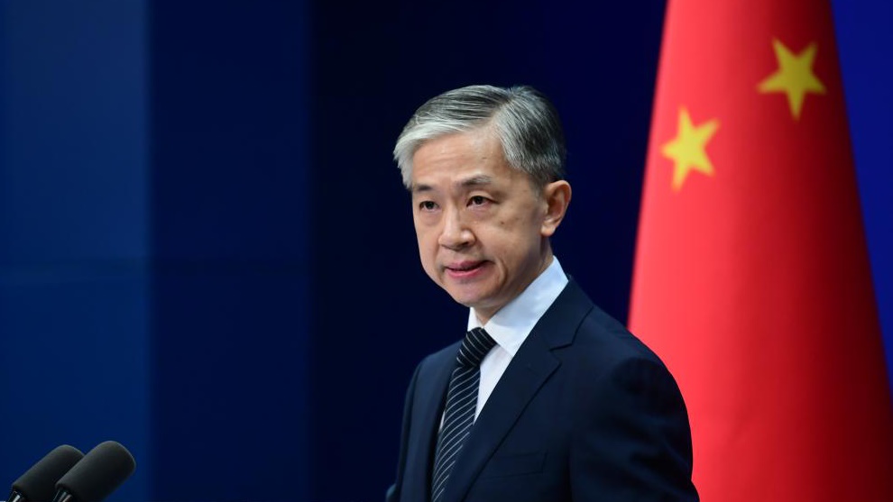 汪文斌指中方將反制雷神及洛歇馬丁。資料圖片