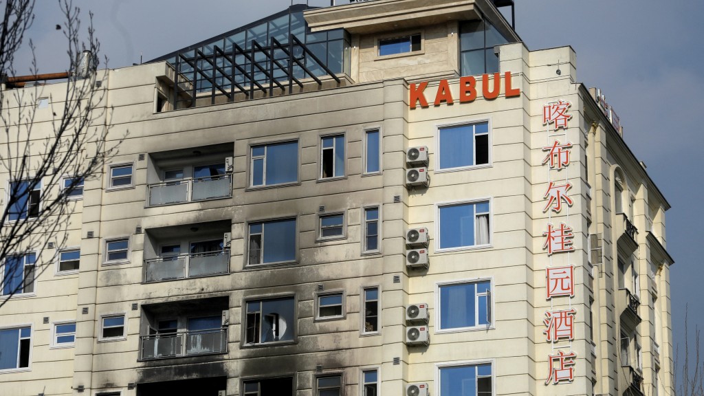 2022年12月13日，ISIS-K襲擊喀布爾一間酒店。 路透社資料圖
