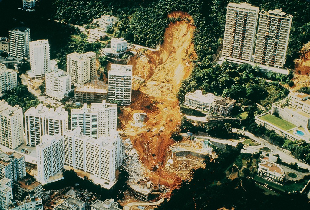 六一八雨灾(图片来源:香港土木工程拓展署) 六一八雨灾(图片来源:香港土木工程拓展署)