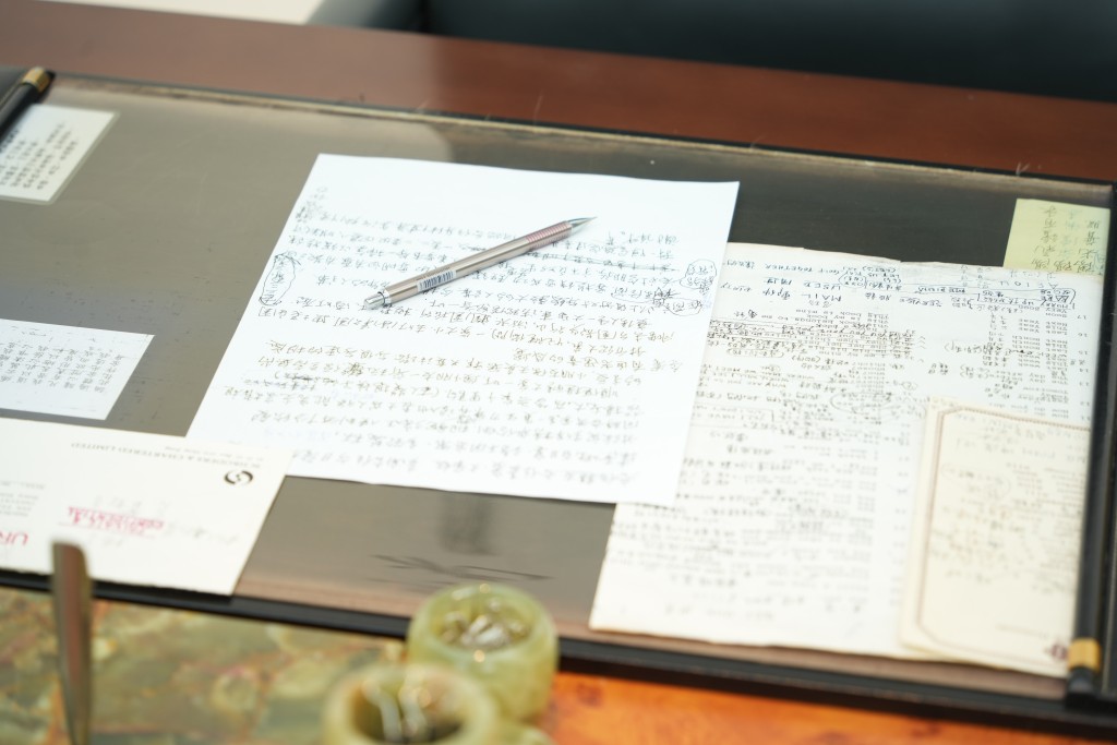 展覽亦展出李兆量的手書。吳艷玲攝