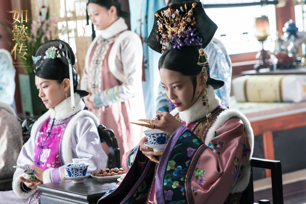 2017年播出的《如懿傳》，辛芷蕾飾演「後宮第一美人」金玉妍。