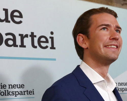 奧地利周日舉行國會大選，預料人民黨黨魁庫爾茨會取得勝利。AP