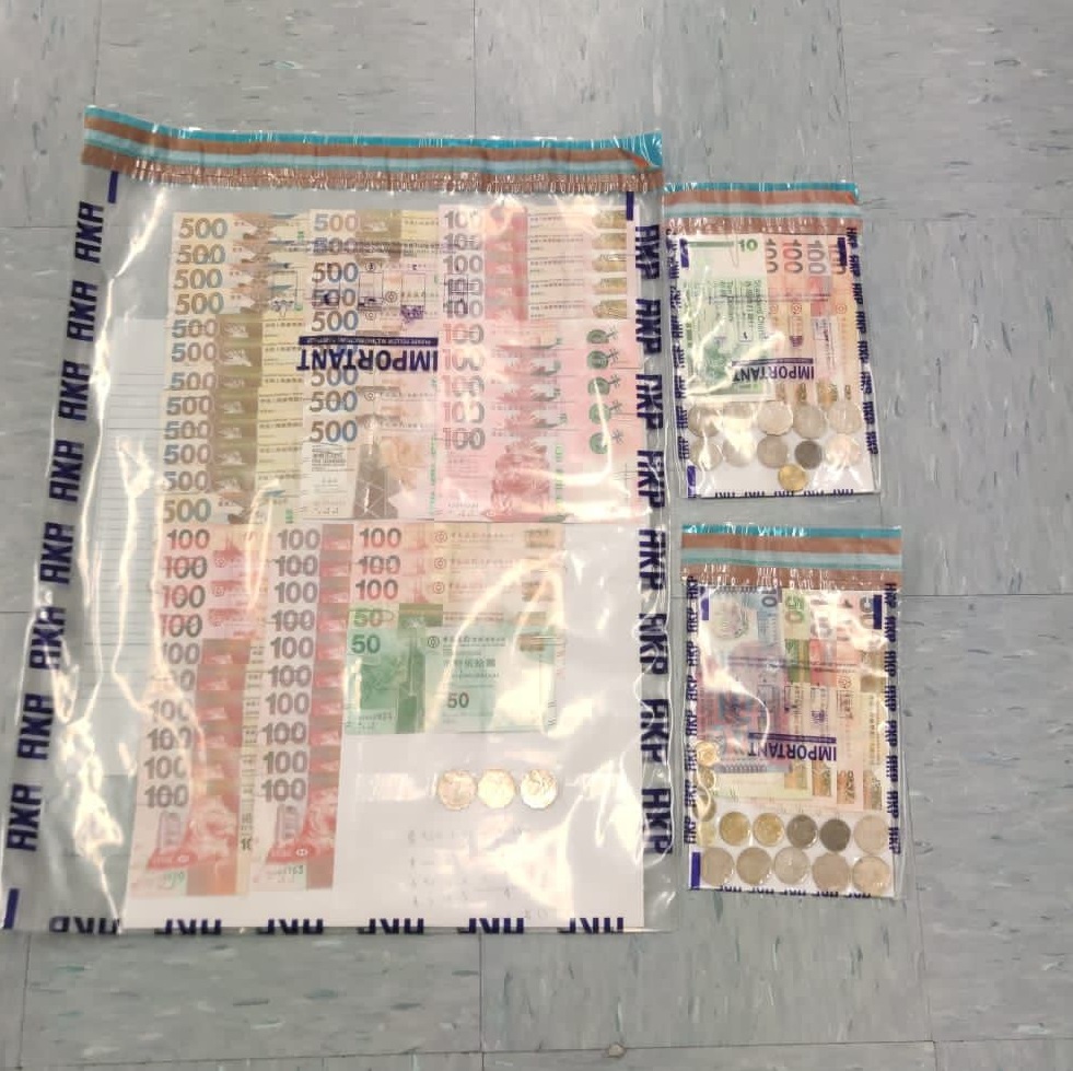 行动中检获的毒品总市值约36,300元。警方提供