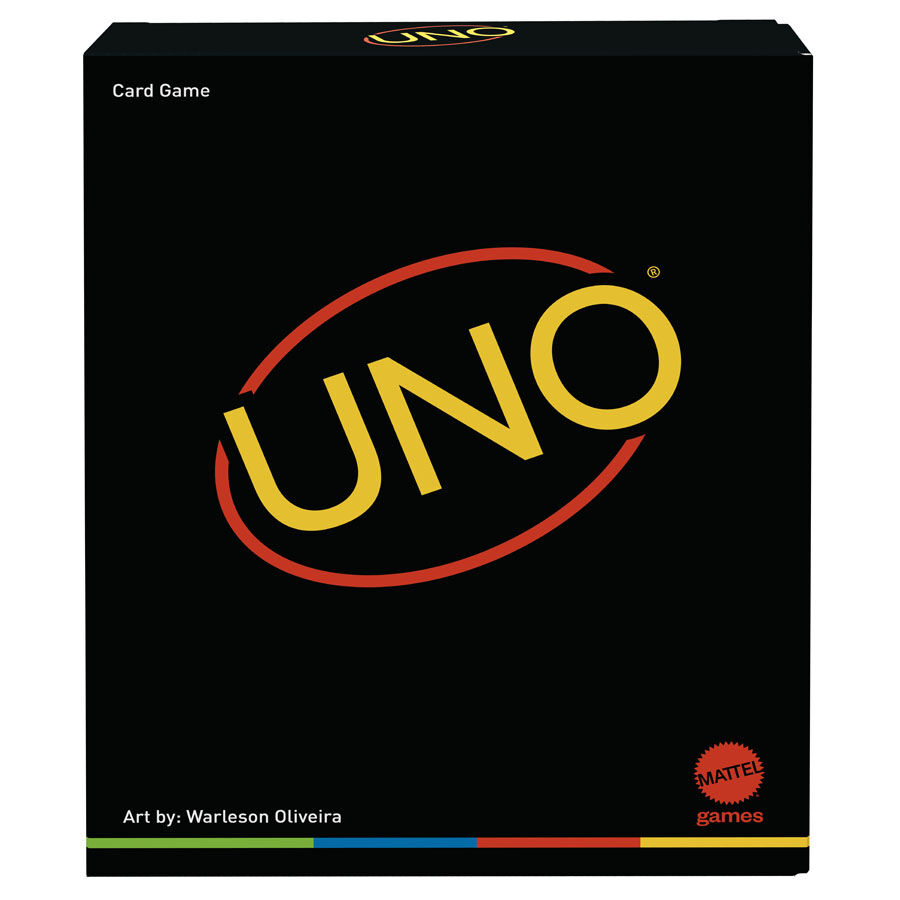 ‧經典UNO家庭樂遊戲　　  UNO是一款世界各地很流行，適合七歲或以上人士玩的桌上紙牌集體遊戲，除了依照官方玩法外，家長還可利用紙牌來給小朋友用來數數字或認顏色等，玩法自由多變，可按不同年齡孩子所需設定玩法，富趣味及創意。圖中這款以極簡主義美學設計的版本，用色及款式設計講究，乃經典的家庭樂遊戲。（$92.5）
