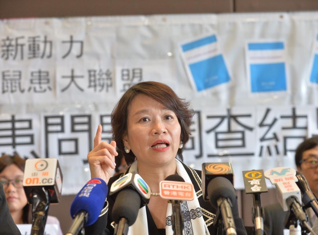 梁美芬指,政府應加強向市民強調鼠患嚴重性。