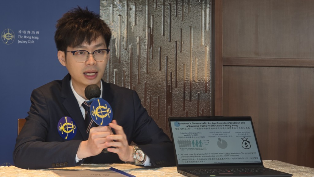 林睿朗聚焦研究被視為阿茲海默症最強遺傳風險因子的APOE4基因。 梁子健攝