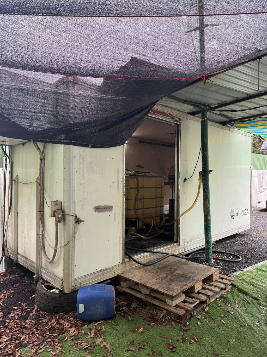 案中非法油站位于沙岭。消防处图片