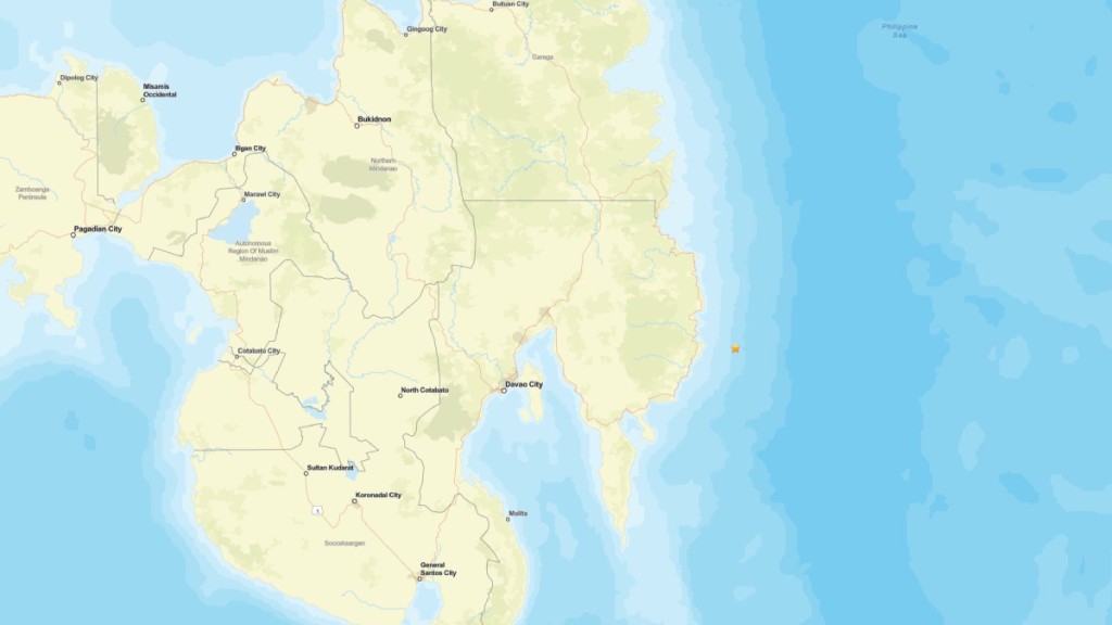菲律賓棉蘭老島7.4級地震。earthquake.usgs.gov 菲律賓棉蘭老島7.4級地震。earthquake.usgs.gov