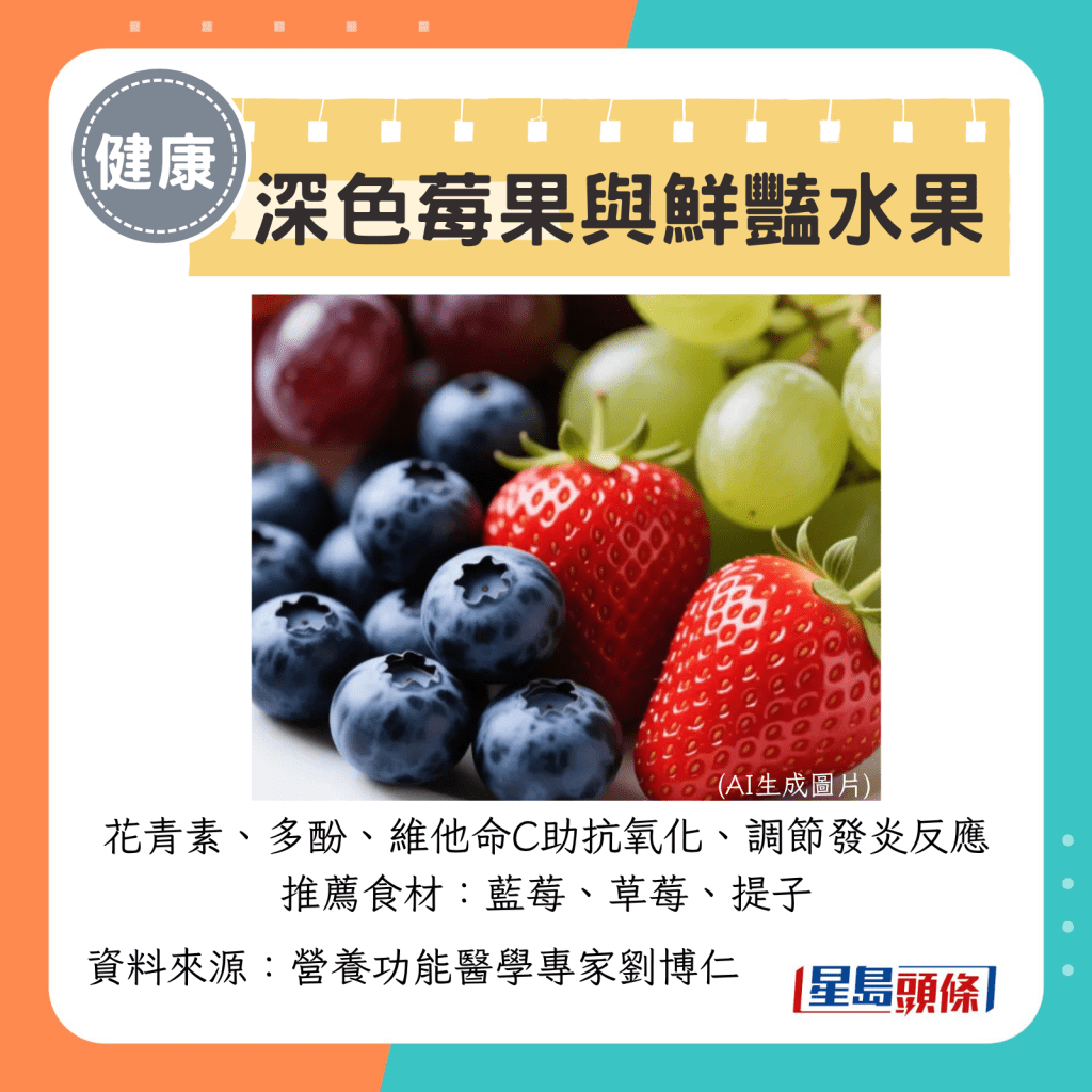 深色莓果與鮮豔水果 深色莓果與鮮豔水果