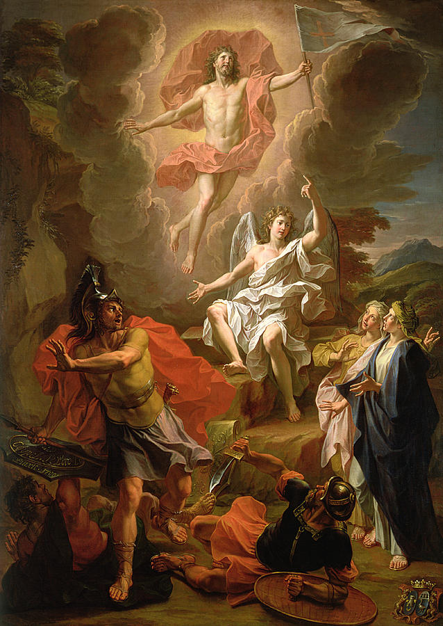 基督復活 - Noël Coypel約1700年繪製（維基百科圖片）