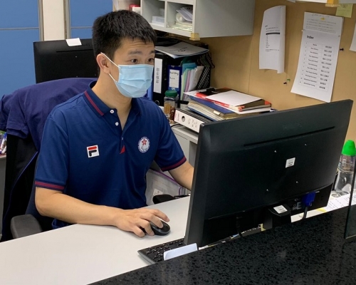 蘇樺偉現職行政助理。香港殘奧會提供