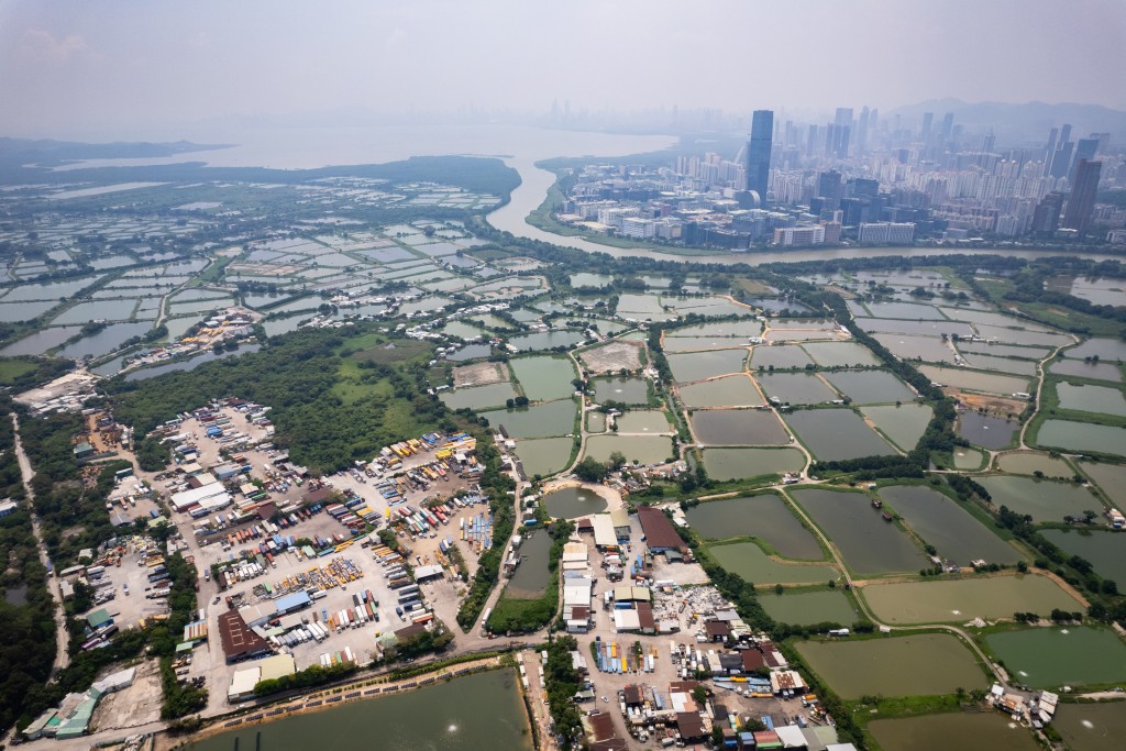 河套合作区分布在香港及深圳河两侧。资料图片