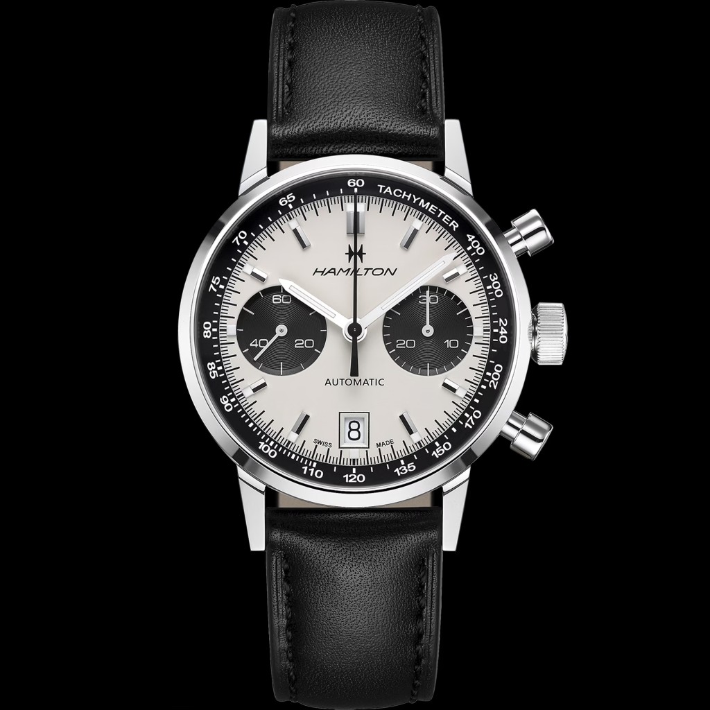 Hamilton American Classic Intra-Matic Auto Chrono，表壳：40mm不锈钢/ 机芯：H-31自动/ 售价：$17,600。