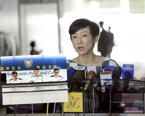 陈淑庄指，警方恶意中伤受害者。
