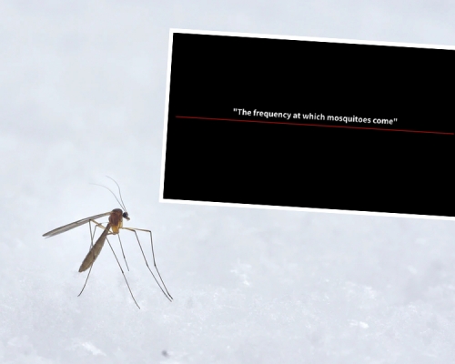 日本網民分享「神奇捉蚊大法」 ，蚊子乖乖伏低不會四圍飛。(網圖)