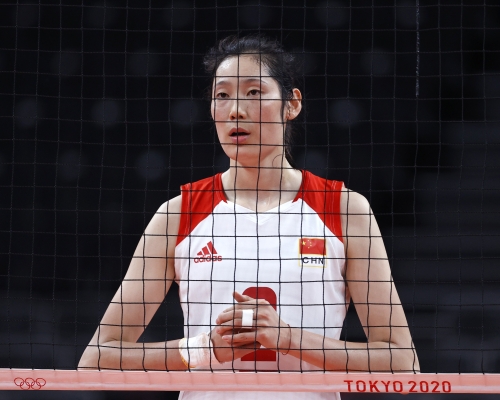 朱婷完成奧運比賽之後，負傷轉戰全運會。 Reuters