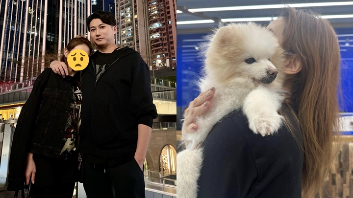 戴夢夢的愛犬上月離世,近日舉行儀式送別。