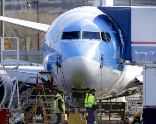 目前中華航空、長榮航空等航空公司都未購買737 MAX 飛機。AP圖片