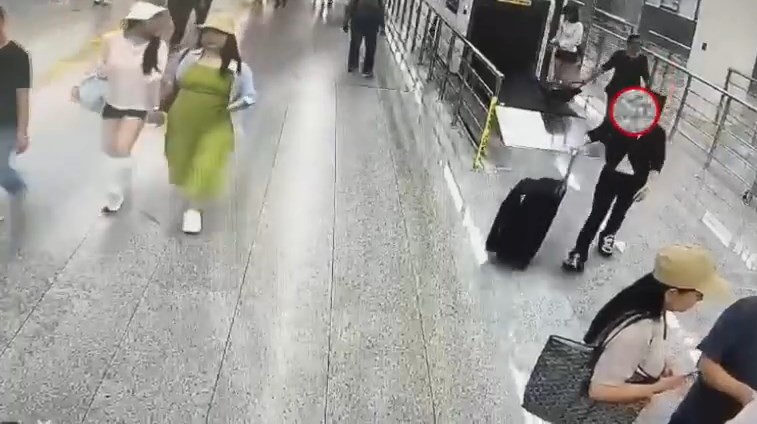 婦人北上福田口岸過關被截,行李篋驚揭藏近34公斤魚翅。海關發布 婦人北上福田口岸過關被截,行李篋驚揭藏近34公斤魚翅。海關發布