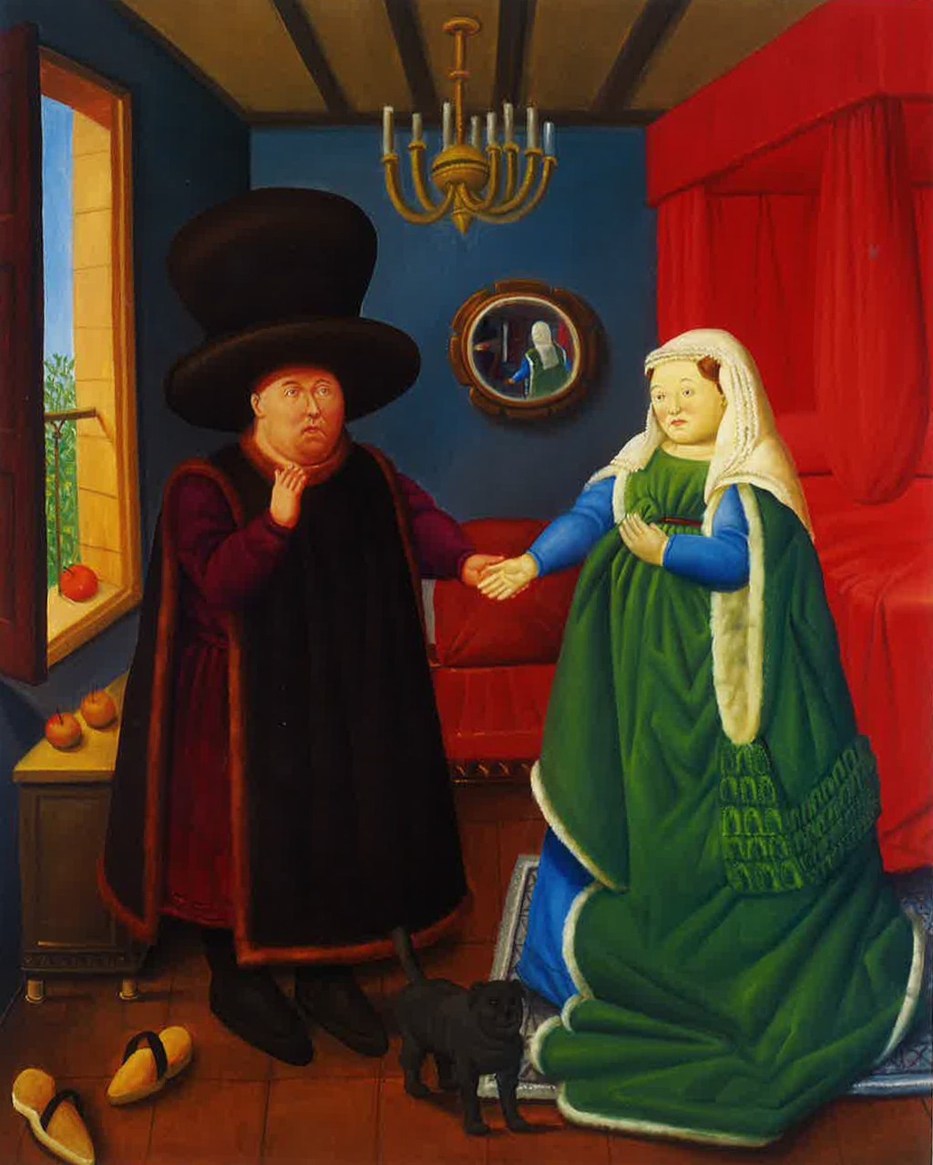 波特罗爱恶搞名画。